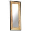 Mirror 43.3"x19.7" Solid Mango Wood - Brown