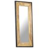 Mirror 43.3"x19.7" Solid Mango Wood - Brown