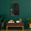 Arch Metal Wall Mirror D√©cor in Gold - Gold